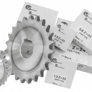 Piñones para cadenas con dientes tratados por iducción, ejes mecanizados