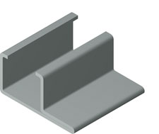 Perfil de metal para guías C-15 / CI-15