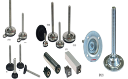 Elementos para transportadores; Pies - Bisagras -